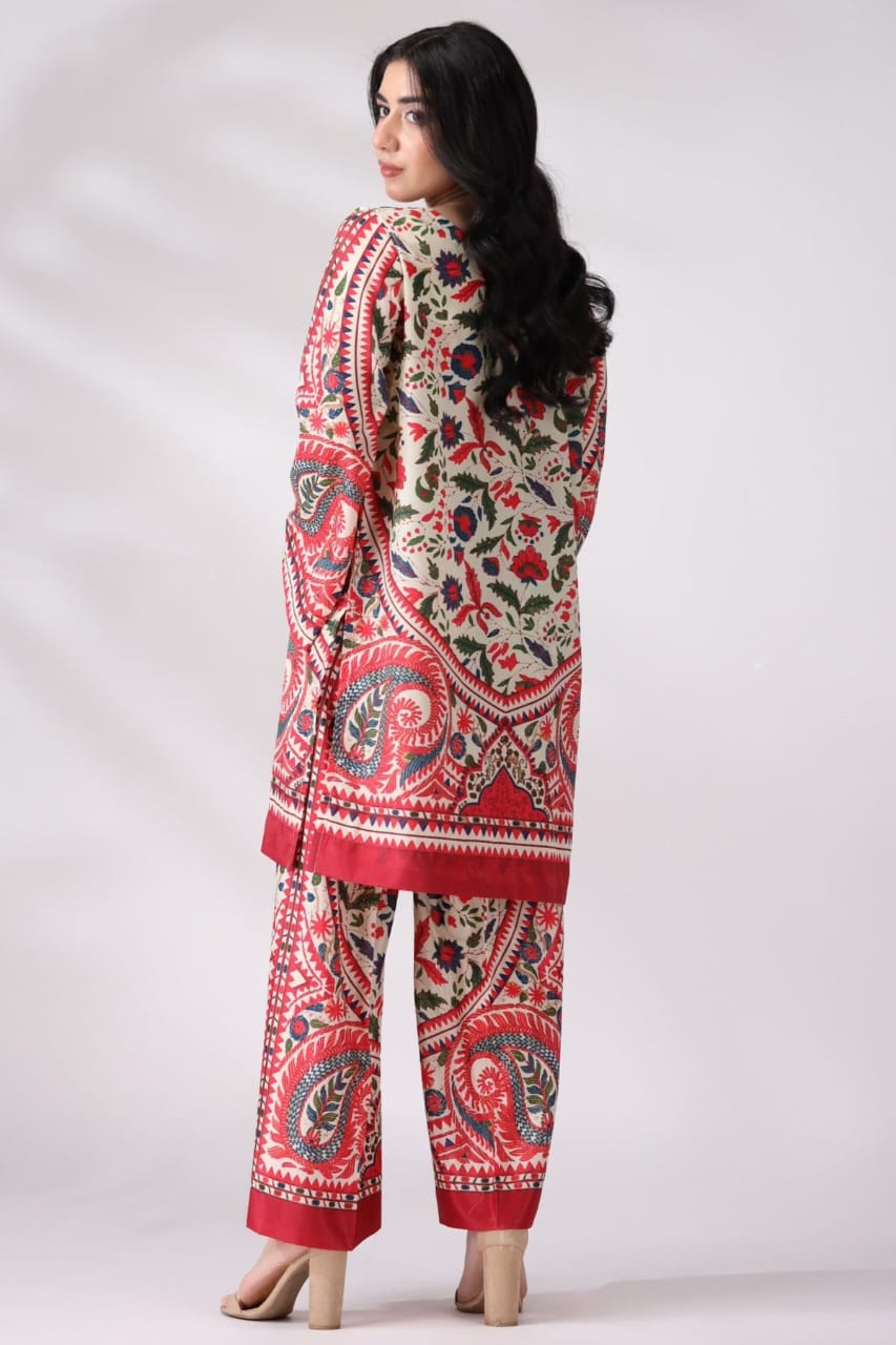 Mashal Preet (Digital 2 Pcs) NEW ARRIVALS | 2PC LAWN SUMMER FIT |STITCHED| FAST DELIVERY