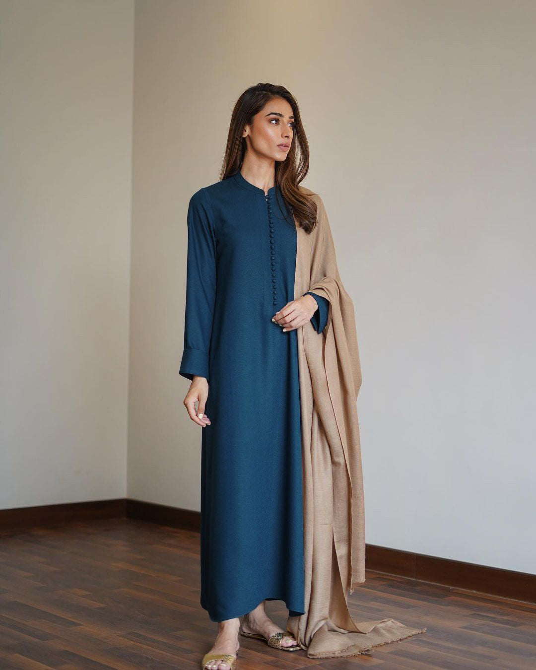 Raima 2 pc Coord Set Premium Fabric | Premium Lawn Stitched | Long Length -15001