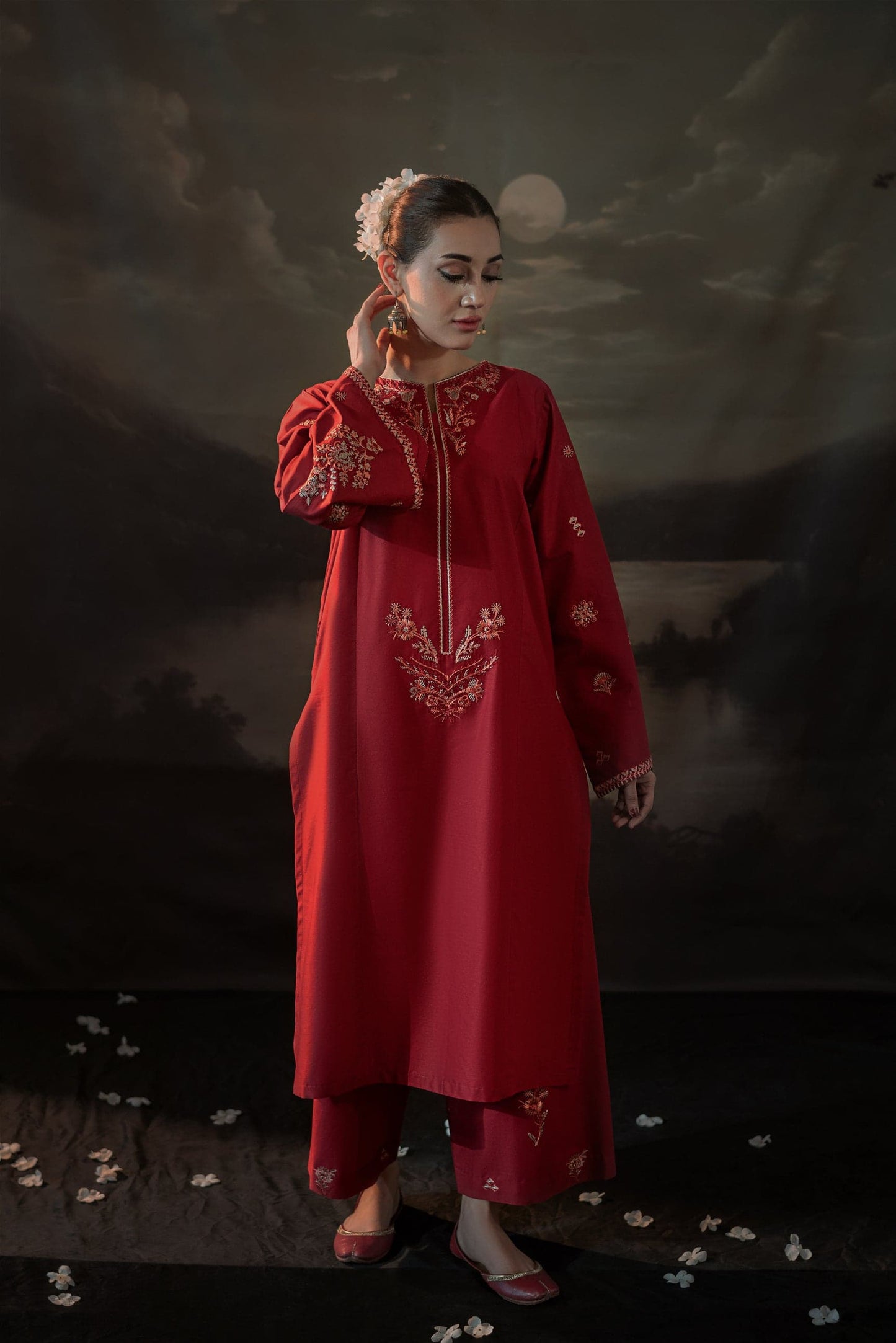 Tulip Long Length (Embroidery 2 Pcs)