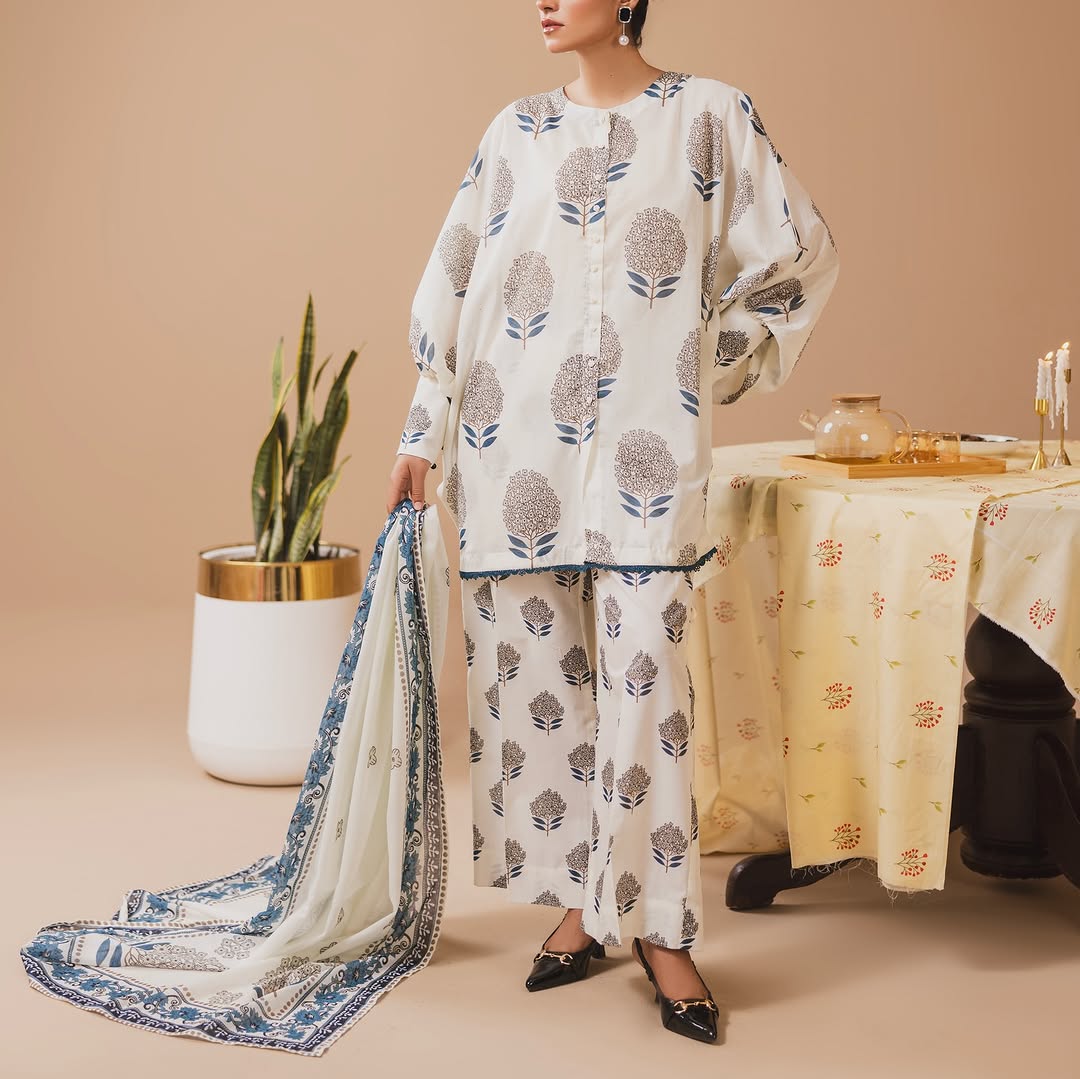 Pastel - Digital Printed 3 Pcs PREMIUM FABRIC | SUMMER FIT | STITCHED - 3211