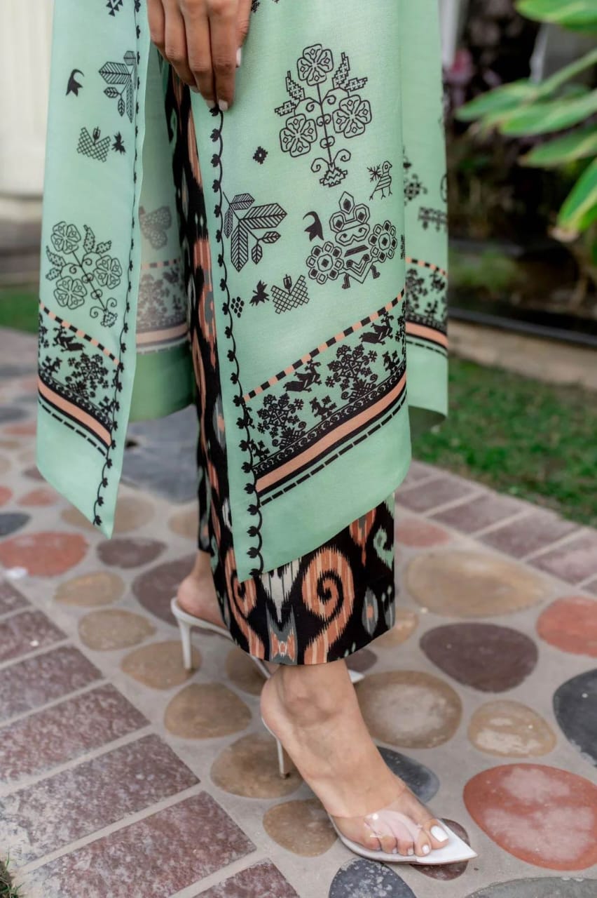 Digital Printed 2 Pcs PREMIUM FABRIC | SUMMER FIT | STITCHED - 3217