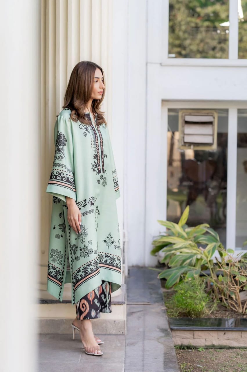 Digital Printed 2 Pcs PREMIUM FABRIC | SUMMER FIT | STITCHED - 3217