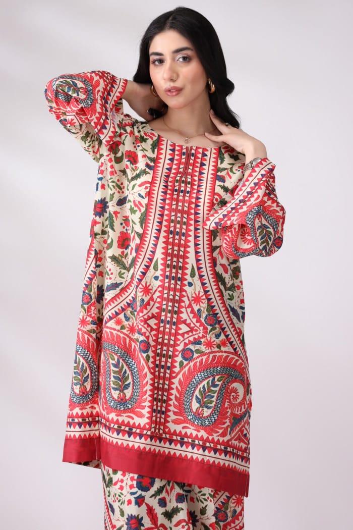 Mashal Preet (Digital 2 Pcs) NEW ARRIVALS | 2PC LAWN SUMMER FIT |STITCHED| FAST DELIVERY