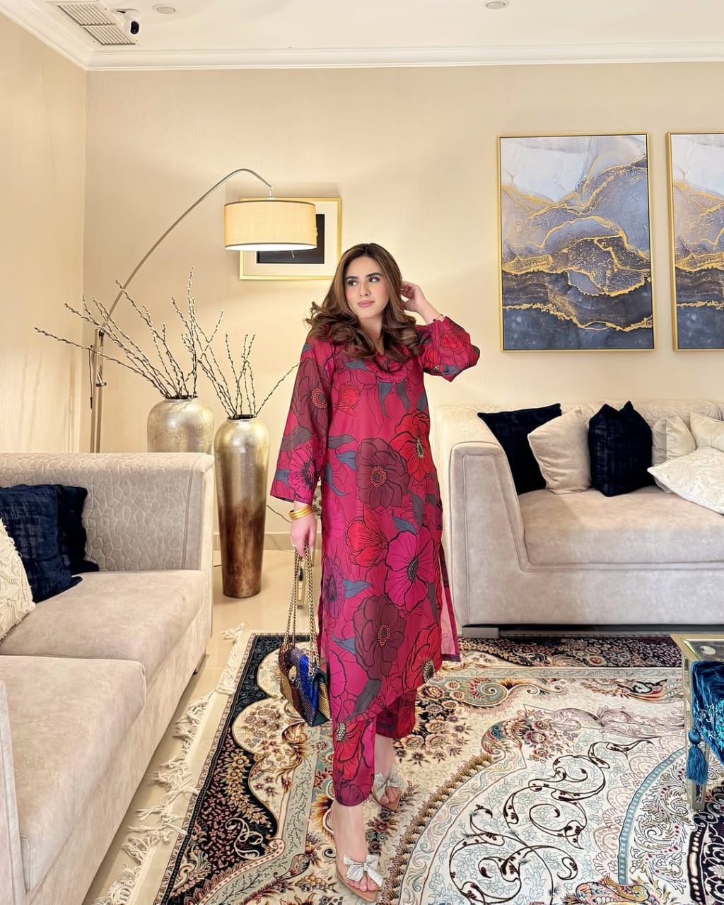 Vania - Digital Printed 3 Pcs PREMIUM FABRIC | SUMMER FIT | STITCHED - 3215
