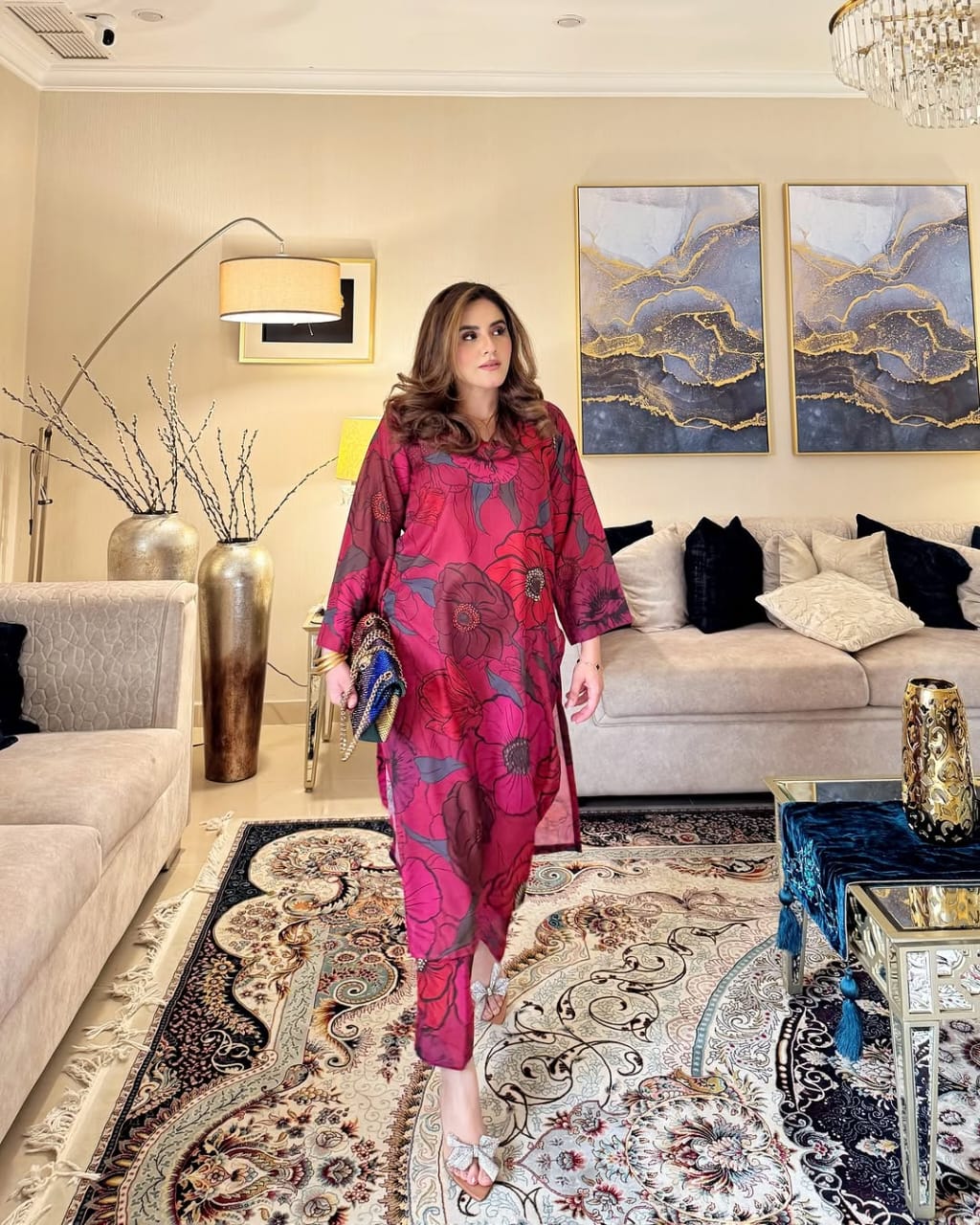 Vania - Digital Printed 3 Pcs PREMIUM FABRIC | SUMMER FIT | STITCHED - 3215