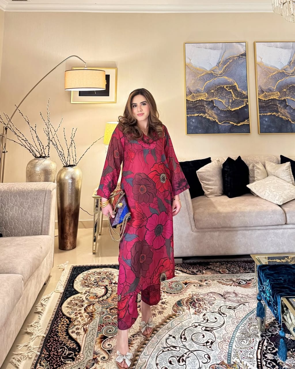 Vania - Digital Printed 3 Pcs PREMIUM FABRIC | SUMMER FIT | STITCHED - 3215
