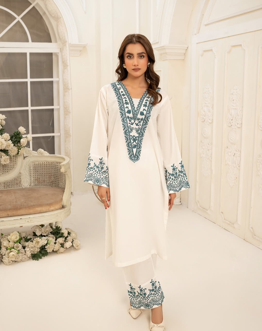 Ayat Long Length (Embroidery 2 Pcs)| EID COLLECTION|