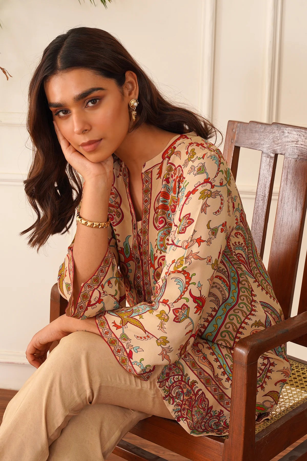 Digital Printed 2 Pcs PREMIUM BLENDED LAWN FABRIC | SUMMER FIT | STITCHED-3551