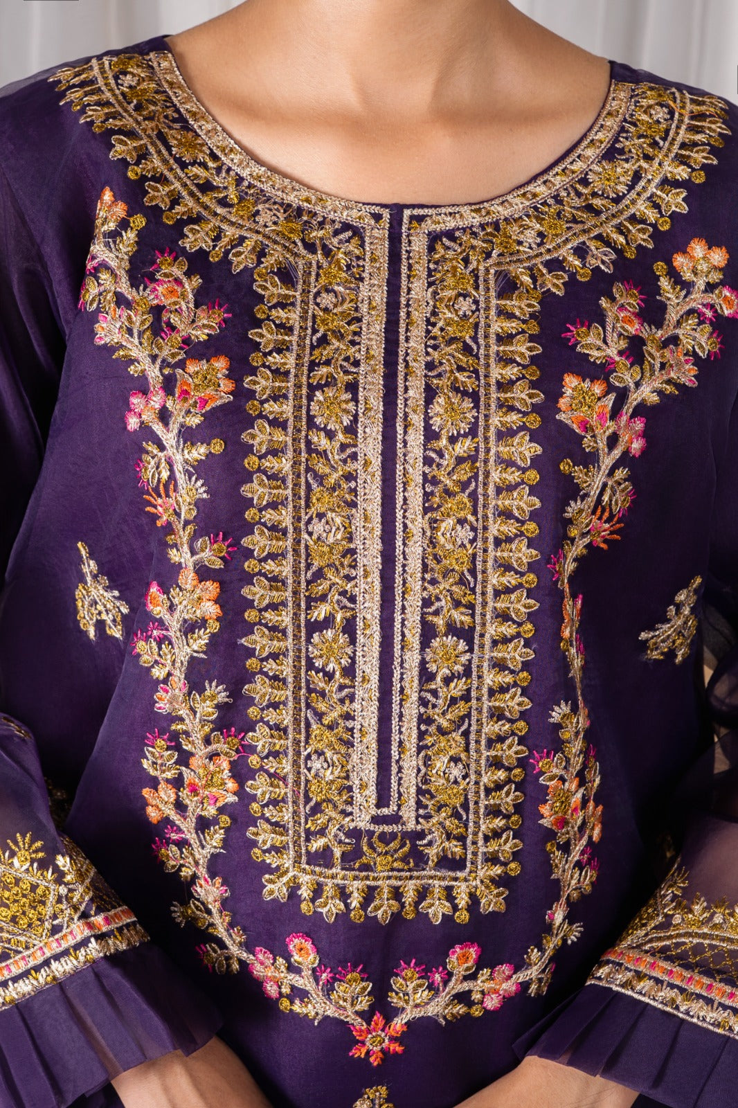 Mehrou (Organza Embroided 3 PCs) Digital Printed | SUMMER FIT | PREMIUM STITCHED | PREMIUM FABRIC |