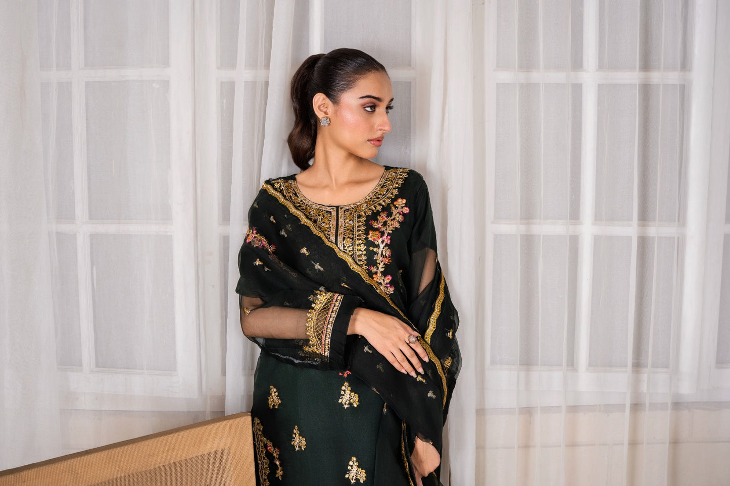 Mehrou (Organza Embroided 3 PCs) Digital Printed | SUMMER FIT | PREMIUM STITCHED | PREMIUM FABRIC |