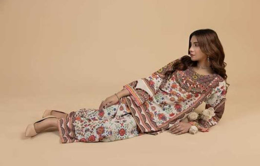 Kohenoor (Digital 2 Pcs) Stitched Summer Fit - Premium Quality Fabric