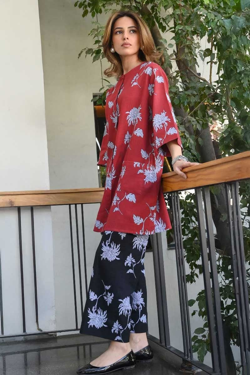 Modern Co-ord Set 2pc | Digital Printed  | PREMIUM STITCHED | PREMIUM FABRIC