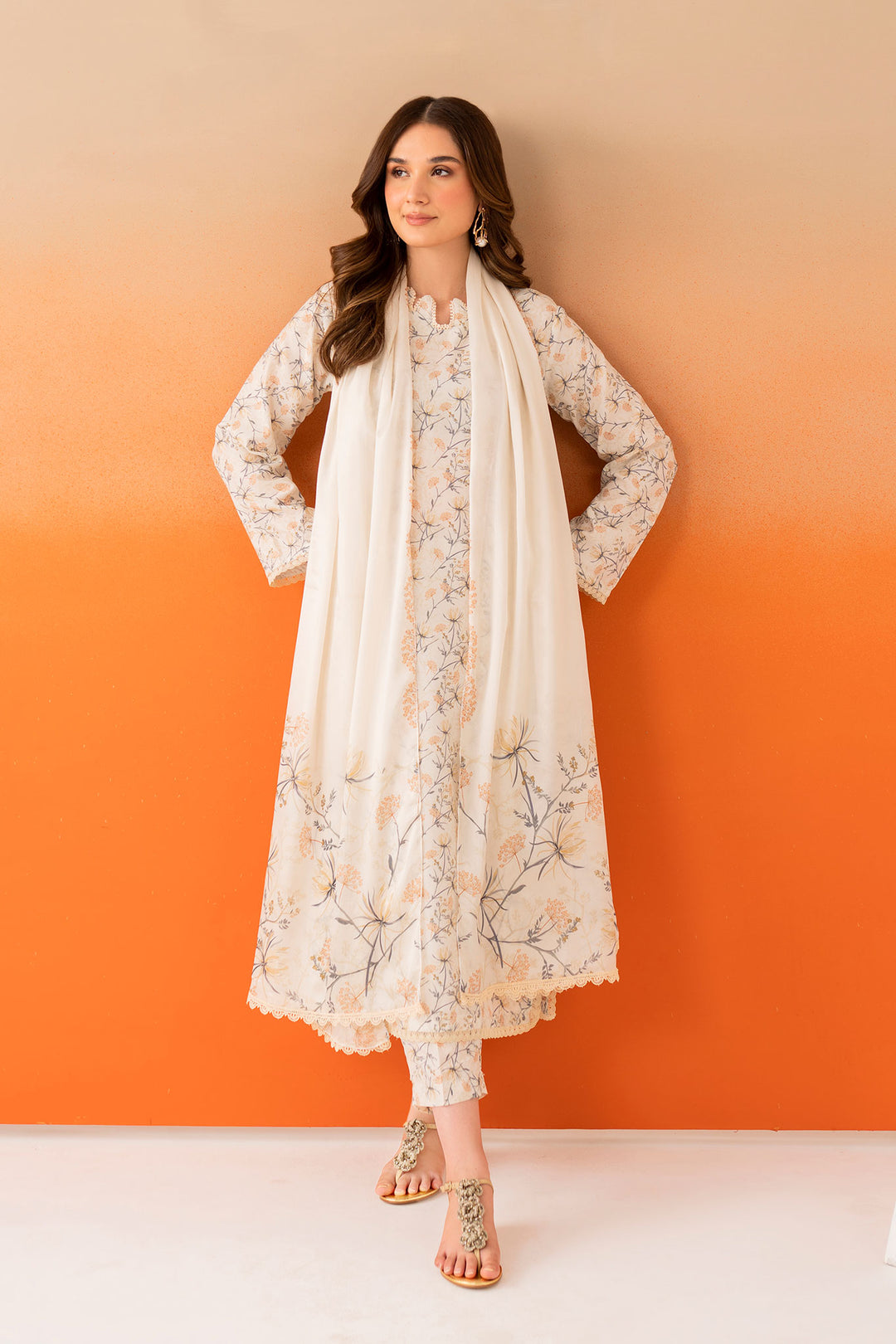 Velin -3 Pcs PREMIUM FABRIC | SUMMER FIT | STITCHED-1400
