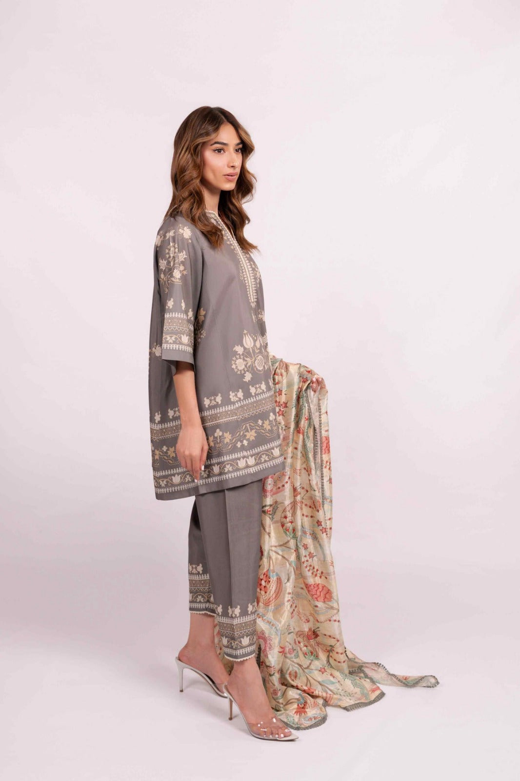 Floral |  3pc | Digital Printed  | PREMIUM STITCHED | PREMIUM FABRIC |