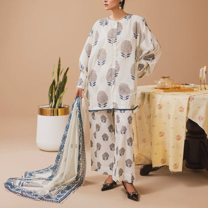 Pastel - Digital Printed 3 Pcs PREMIUM FABRIC | SUMMER FIT | STITCHED - 3211