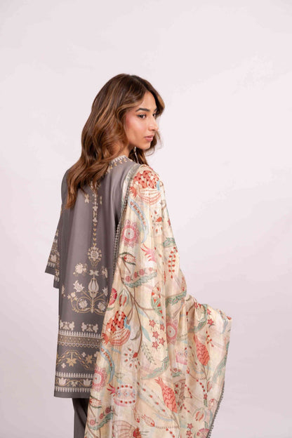 Floral |  3pc | Digital Printed  | PREMIUM STITCHED | PREMIUM FABRIC |