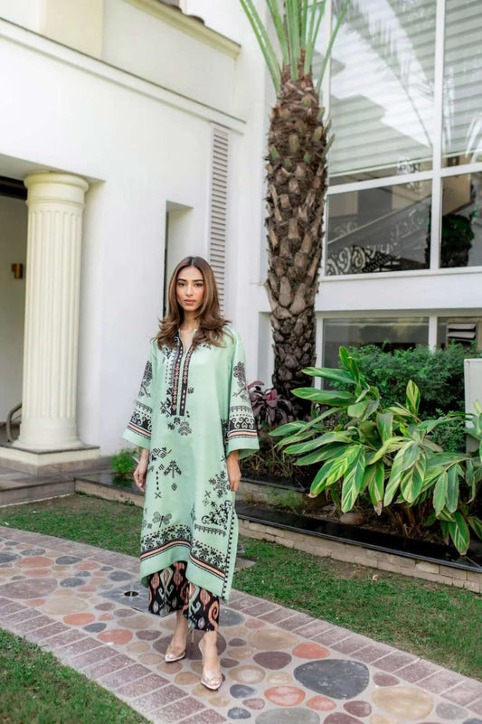 Digital Printed 2 Pcs PREMIUM FABRIC | SUMMER FIT | STITCHED - 3217