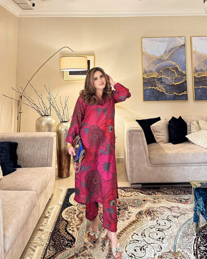 Vania - Digital Printed 3 Pcs PREMIUM FABRIC | SUMMER FIT | STITCHED - 3215
