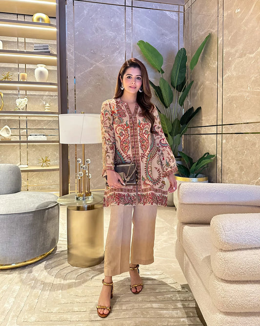 Digital Printed 2 Pcs PREMIUM BLENDED LAWN FABRIC | SUMMER FIT | STITCHED-3551