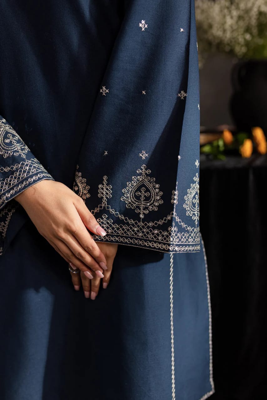 Sage Blue Embroided 2Pcs