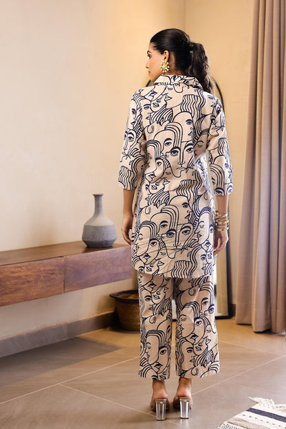 Human Being | Co-ord Set 2pc | Digital Printed | SUMMER FIT | PREMIUM STITCHED