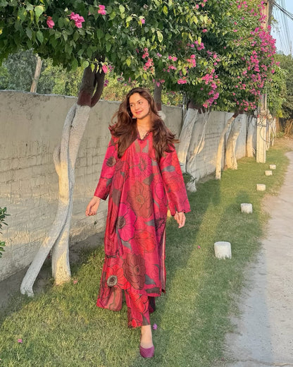 Vania - Digital Printed 3 Pcs PREMIUM FABRIC | SUMMER FIT | STITCHED - 3215