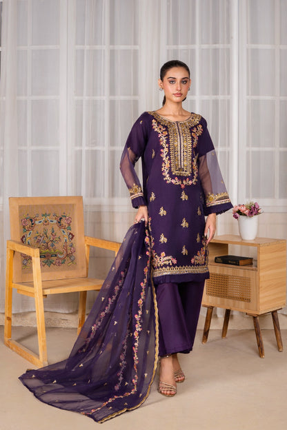 Mehrou (Organza Embroided 3 PCs) Digital Printed | SUMMER FIT | PREMIUM STITCHED | PREMIUM FABRIC |