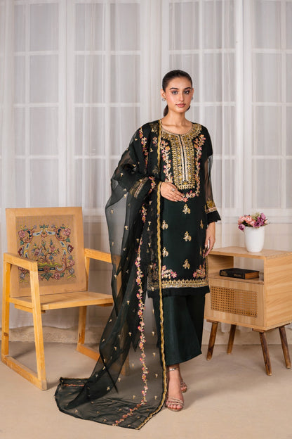 Mehrou (Organza Embroided 3 PCs) Digital Printed | SUMMER FIT | PREMIUM STITCHED | PREMIUM FABRIC |