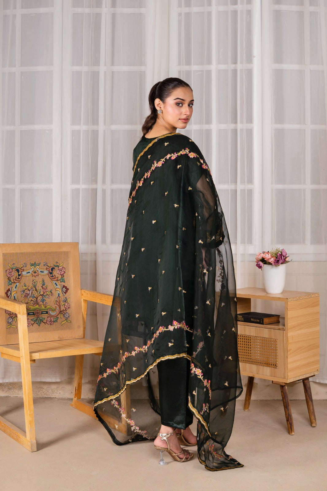 Mehrou (Organza Embroided 3 PCs) Digital Printed | SUMMER FIT | PREMIUM STITCHED | PREMIUM FABRIC |