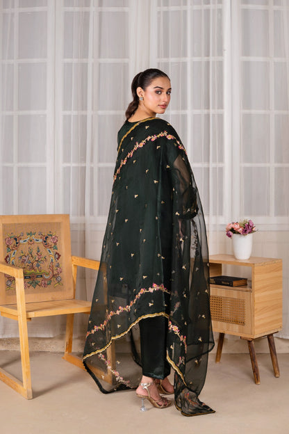 Mehrou (Organza Embroided 3 PCs) Digital Printed | SUMMER FIT | PREMIUM STITCHED | PREMIUM FABRIC |