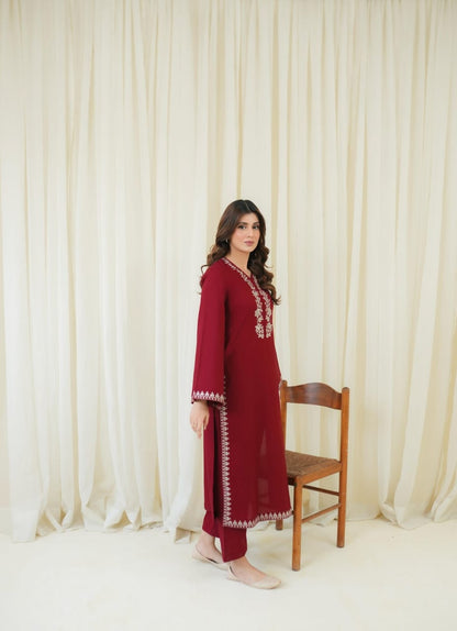 AGHA NOOR | 2PC | LINEN |