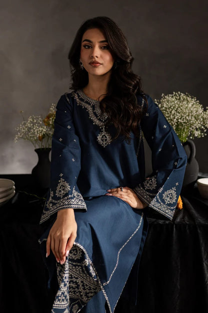 Sage Blue Embroided 2Pcs
