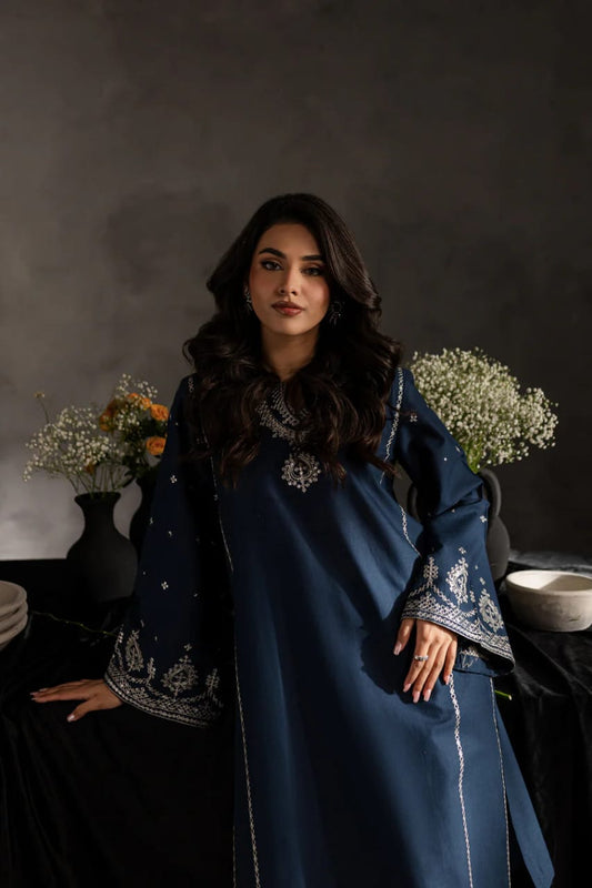 Sage Blue Embroided 2Pcs