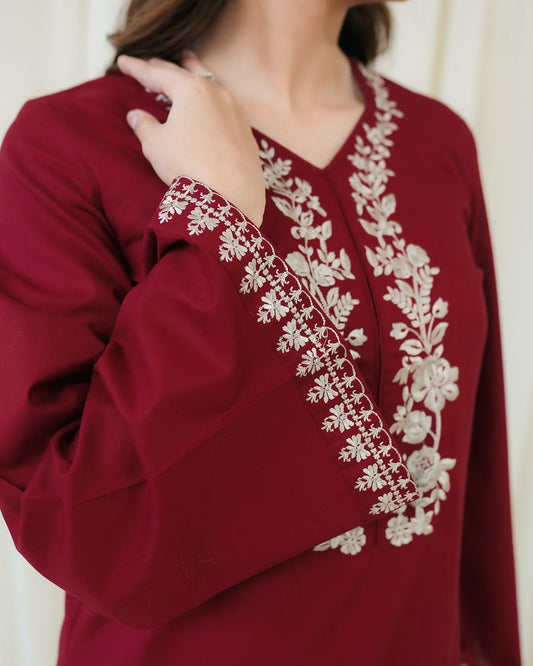 AGHA NOOR | 2PC | LINEN |